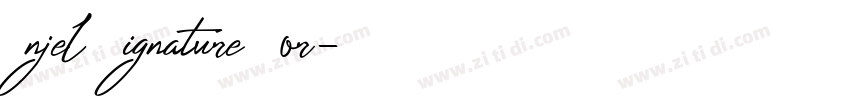 Anjel Signature For字体转换